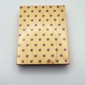 Hero Arts # S1710 Flower Background Rubber Stamp 4” by 5” Vintage 1999